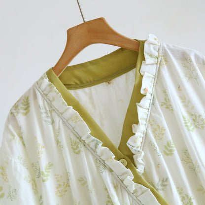 Yukata-Kleid aus Baumwollgaze mit Waldherbarium - image 4
