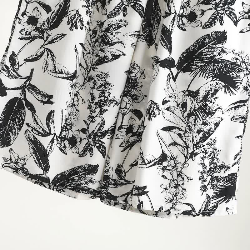 Pyjama-Set mit monochromem botanischem Muster - image 4