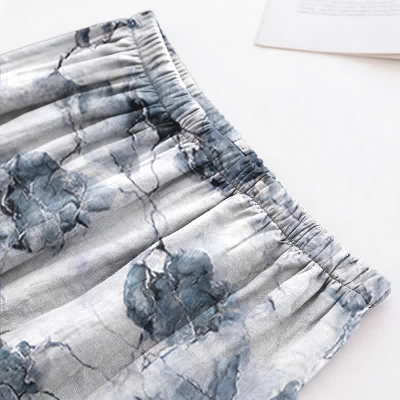 Unisex-Pyjama-Set im Ink-Wash-Stil - image 5