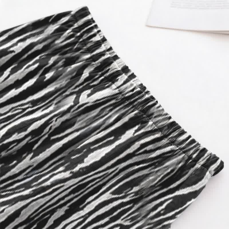 Unisex-Pyjama-Set aus Modal mit Zebramuster - image 3
