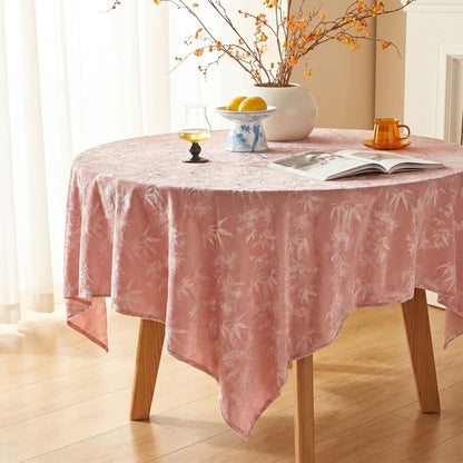 Elegante rosa Tischdecke aus Bambus-Jacquard - image 2