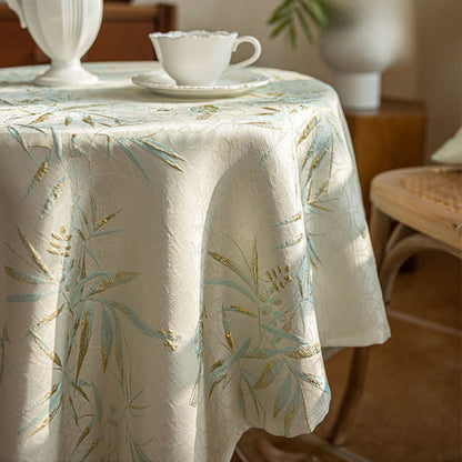 Elegante Tischdecke mit Bambusblattquasten - image 8