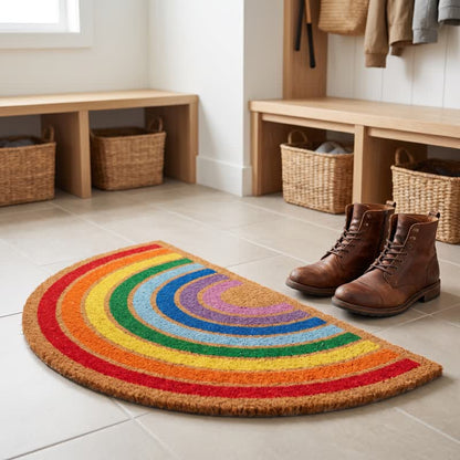 Regenbogenfarbener, rutschfester Kokosfaserteppich für den Eingangsbereich - image 4