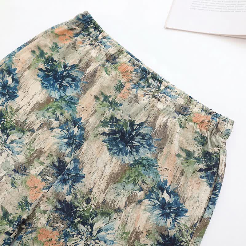 Unisex Loungewear-Set mit Blumenmuster - image 6