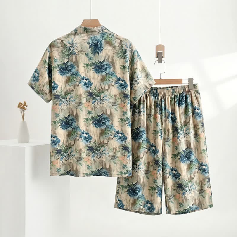 Unisex Loungewear-Set mit Blumenmuster - image 4