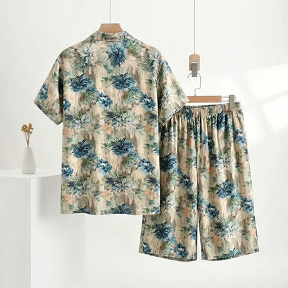 Unisex Loungewear-Set mit Blumenmuster - image 4