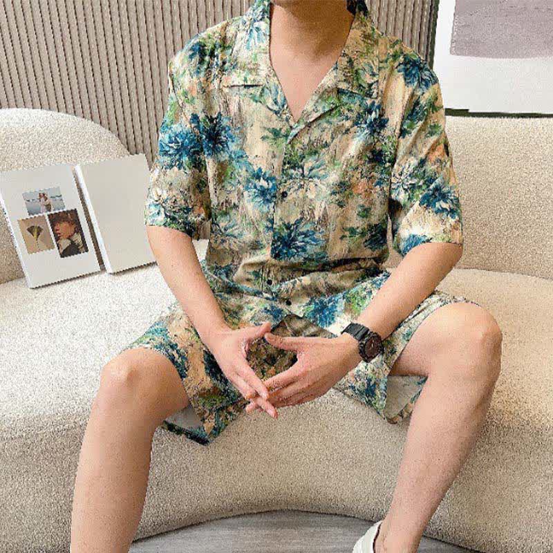 Unisex Loungewear-Set mit Blumenmuster - image 3