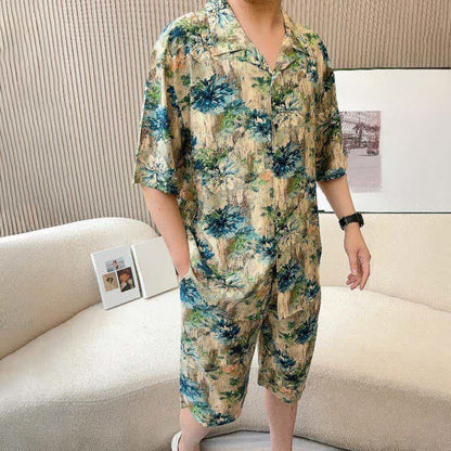 Unisex Loungewear-Set mit Blumenmuster - image 2