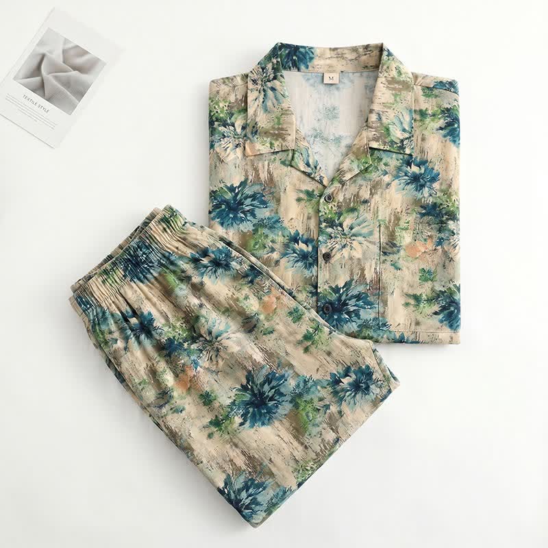 Unisex Loungewear-Set mit Blumenmuster - image 1