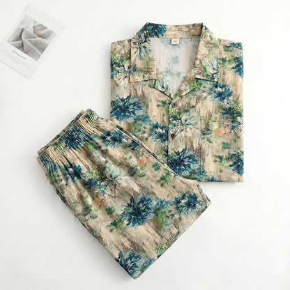 Unisex Loungewear-Set mit Blumenmuster - image 1