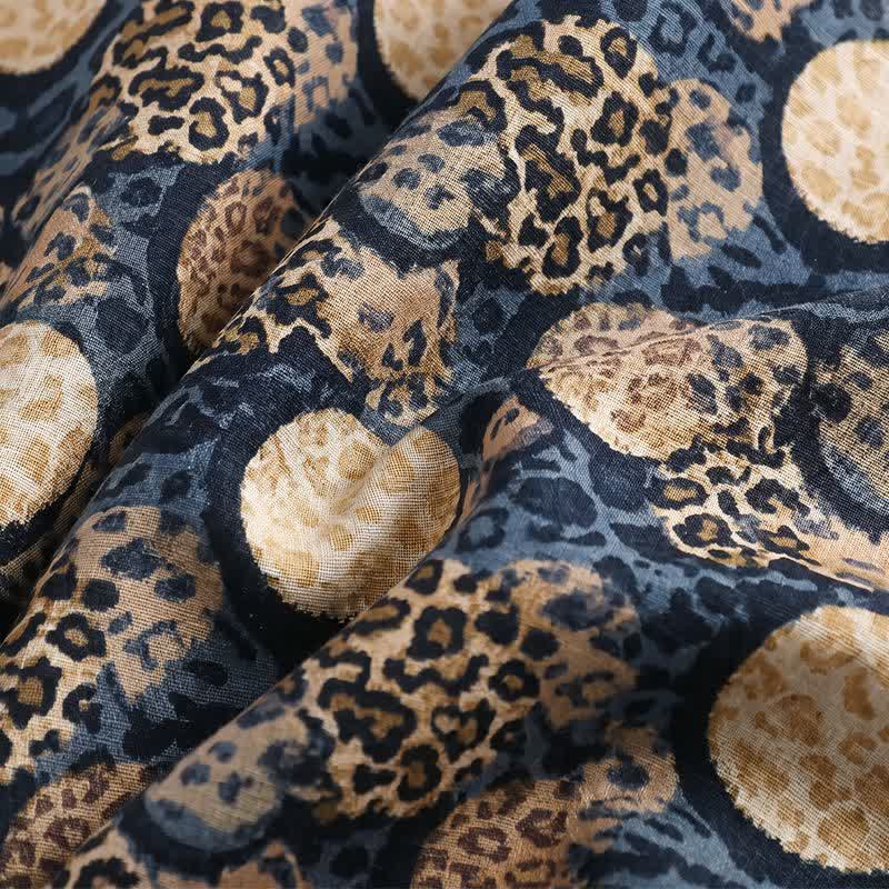 Loungewear-Set mit Leopardenmuster in Marineblau - image 8