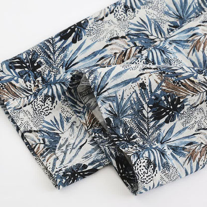 Loungewear-Set mit tropischem Blätterprint - image 7