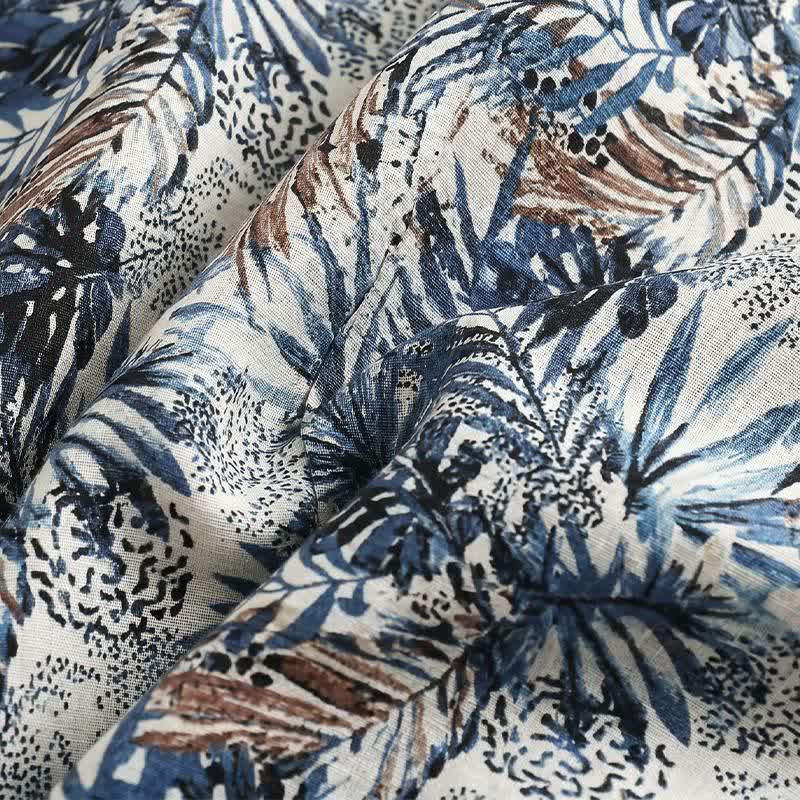 Loungewear-Set mit tropischem Blätterprint - image 8