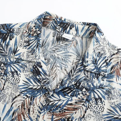Loungewear-Set mit tropischem Blätterprint - image 5