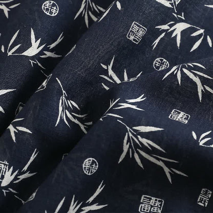 Unisex Loungewear-Set mit Bambusblattmuster - image 4