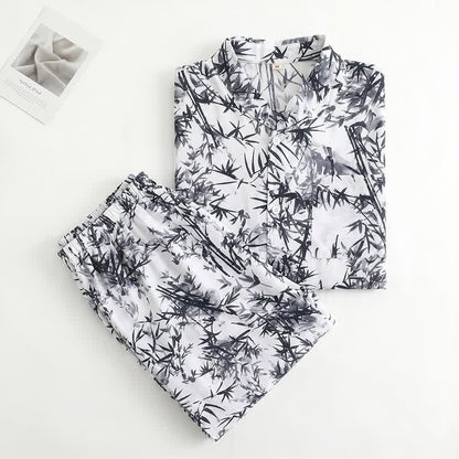 Unisex-Pyjama-Set mit Bambusprint - image 1