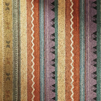Vintage-Regenbogenstreifen-Eingangsteppich mit rutschfester Oberfläche - image 6