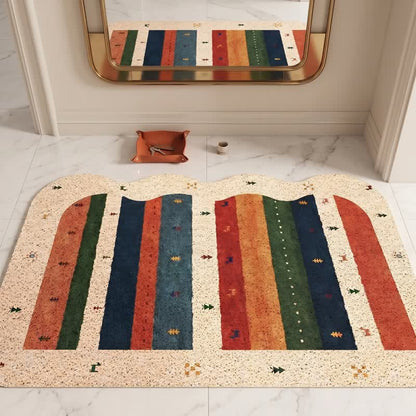 Vintage Tribal Rainbow PVC-Türvorleger - image 2