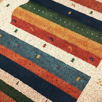 Vintage Tribal Rainbow PVC-Türvorleger - image 4