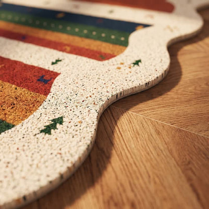 Vintage Tribal Rainbow PVC-Türvorleger - image 5