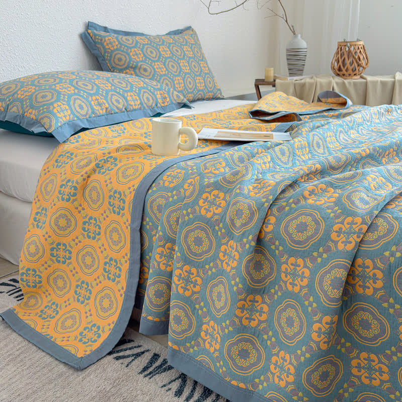 Boho-Tagesdecke aus dreilagigem Musselin, wendbar - image 5