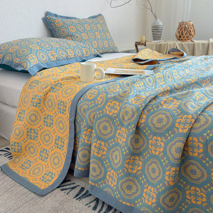 Boho-Tagesdecke aus dreilagigem Musselin, wendbar - image 5