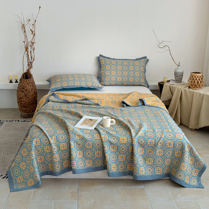 Boho-Tagesdecke aus dreilagigem Musselin, wendbar - image 2