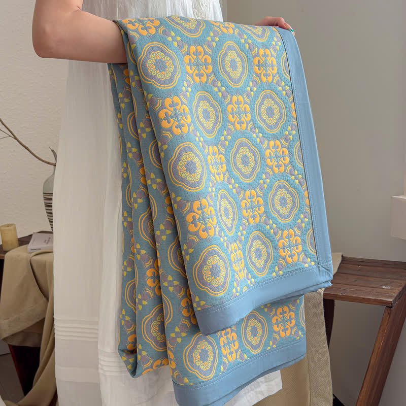 Boho-Tagesdecke aus dreilagigem Musselin, wendbar - image 12