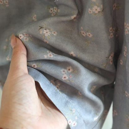 Pyjama-Shorts aus Baumwolle mit Kirschblütenmuster - image 13