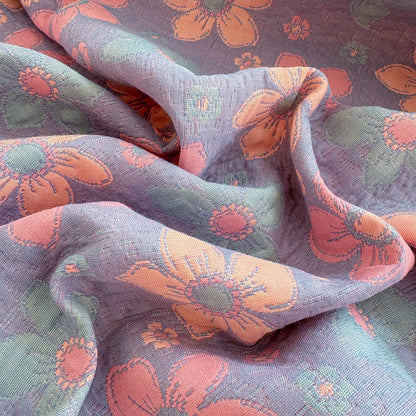 Dreilagige Tagesdecke aus Gaze mit kleinem Blumenmuster - image 10