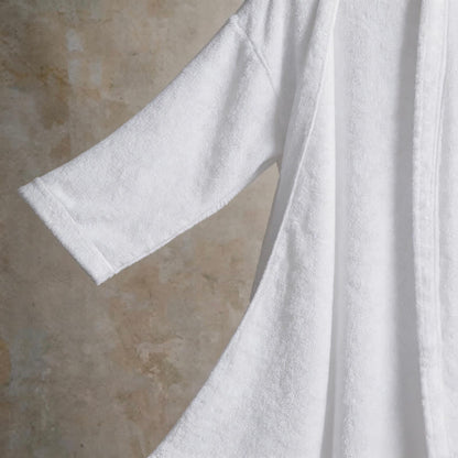 Unisex Kimono-Bademantel aus einfarbiger Baumwolle - image 12