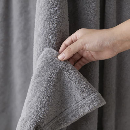 Unisex Kimono-Bademantel aus einfarbiger Baumwolle - image 7