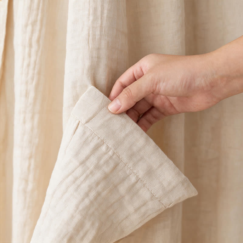 Kimono-Bademantel aus einfarbigem Baumwollgaze, Unisex - image 13