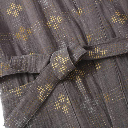 Unisex geometrischer Yukata-Bademantel aus Baumwolle - image 6