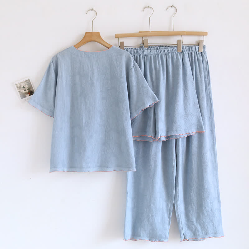 Himmelblauer Baumwollpyjama (Stück) - image 2