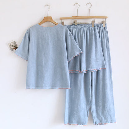 Himmelblauer Baumwollpyjama (Stück) - image 2