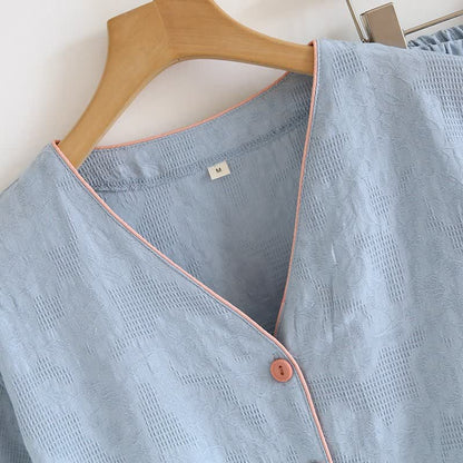 Himmelblauer Baumwollpyjama (Stück) - image 4