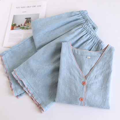 Himmelblauer Baumwollpyjama (Stück) - image 3