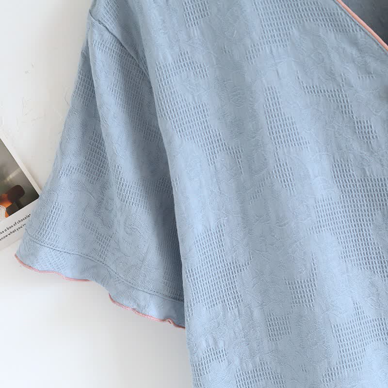 Himmelblauer Baumwollpyjama (Stück) - image 5