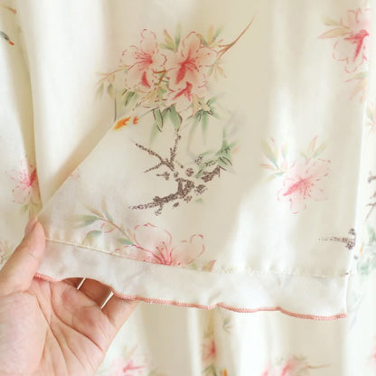 Baumwoll-Pyjama-Set mit Blumenmuster und kurzen Ärmeln (3-teilig) - image 9