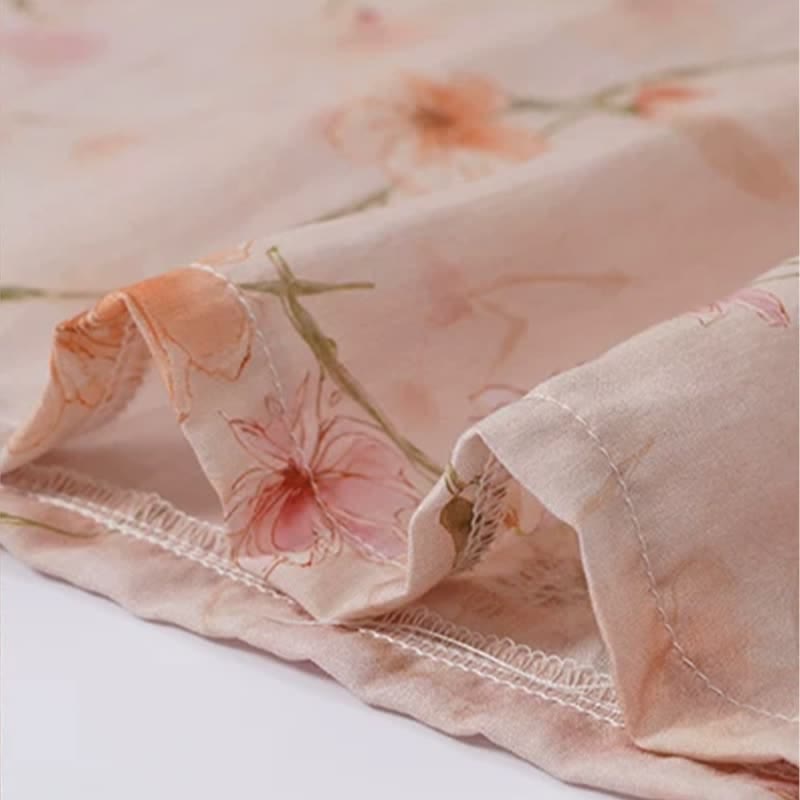Lounge-Nachthemd mit floralen Rüschenärmeln - image 7