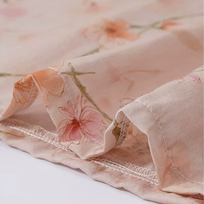 Lounge-Nachthemd mit floralen Rüschenärmeln - image 7