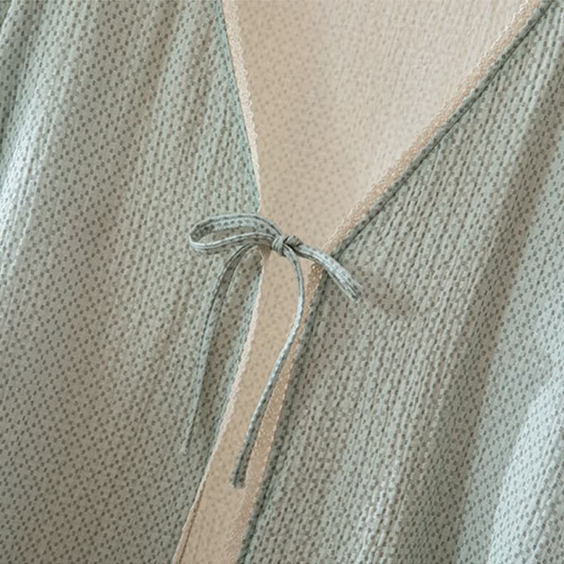 Damen-Pyjama-Set aus bedruckter Baumwolle (3-teilig) - image 10