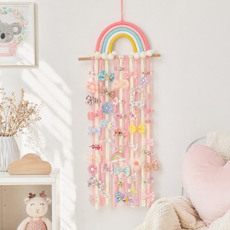 Handgefertigter nordischer Regenbogenquasten-Wandbehang - image 2