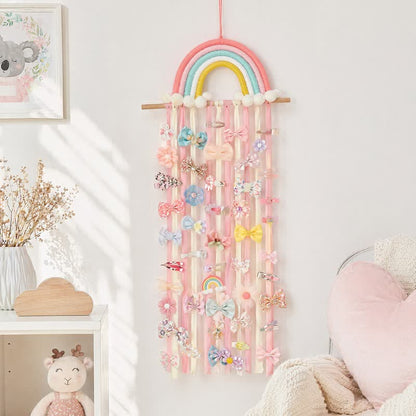 Handgefertigter nordischer Regenbogenquasten-Wandbehang - image 2