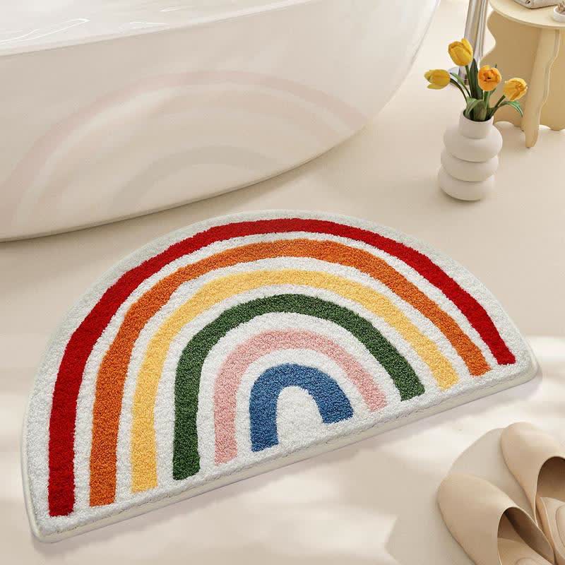 Regenbogenbogen Badematte aus Kunstkaschmir - Regenbogen - 31'' × 47'' - image 0