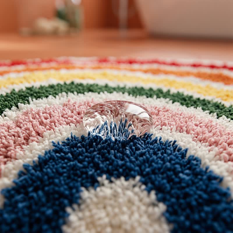 Regenbogenbogen Badematte aus Kunstkaschmir - image 6
