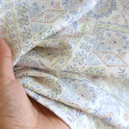 Kimono-Bademantel aus Baumwolle mit ethnischem Vintage-Blumenmuster - image 12