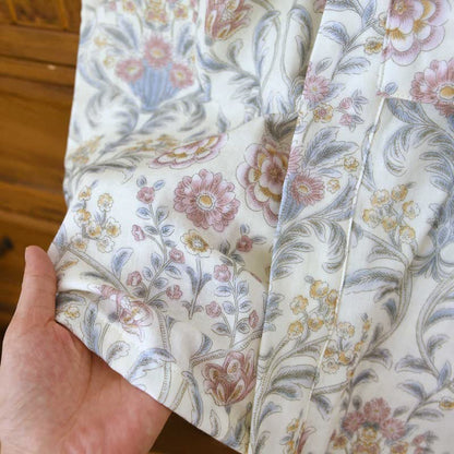 Kimono-Bademantel aus geblümtem Baumwollgaze mit Tasche - image 11