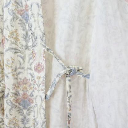 Kimono-Bademantel aus geblümtem Baumwollgaze mit Tasche - image 10